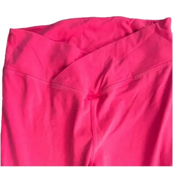 Vintage Y2K Victoria's Secret All PINK Sz XL Boot Yoga Pants V Front Flare 90's - Picture 3 of 9